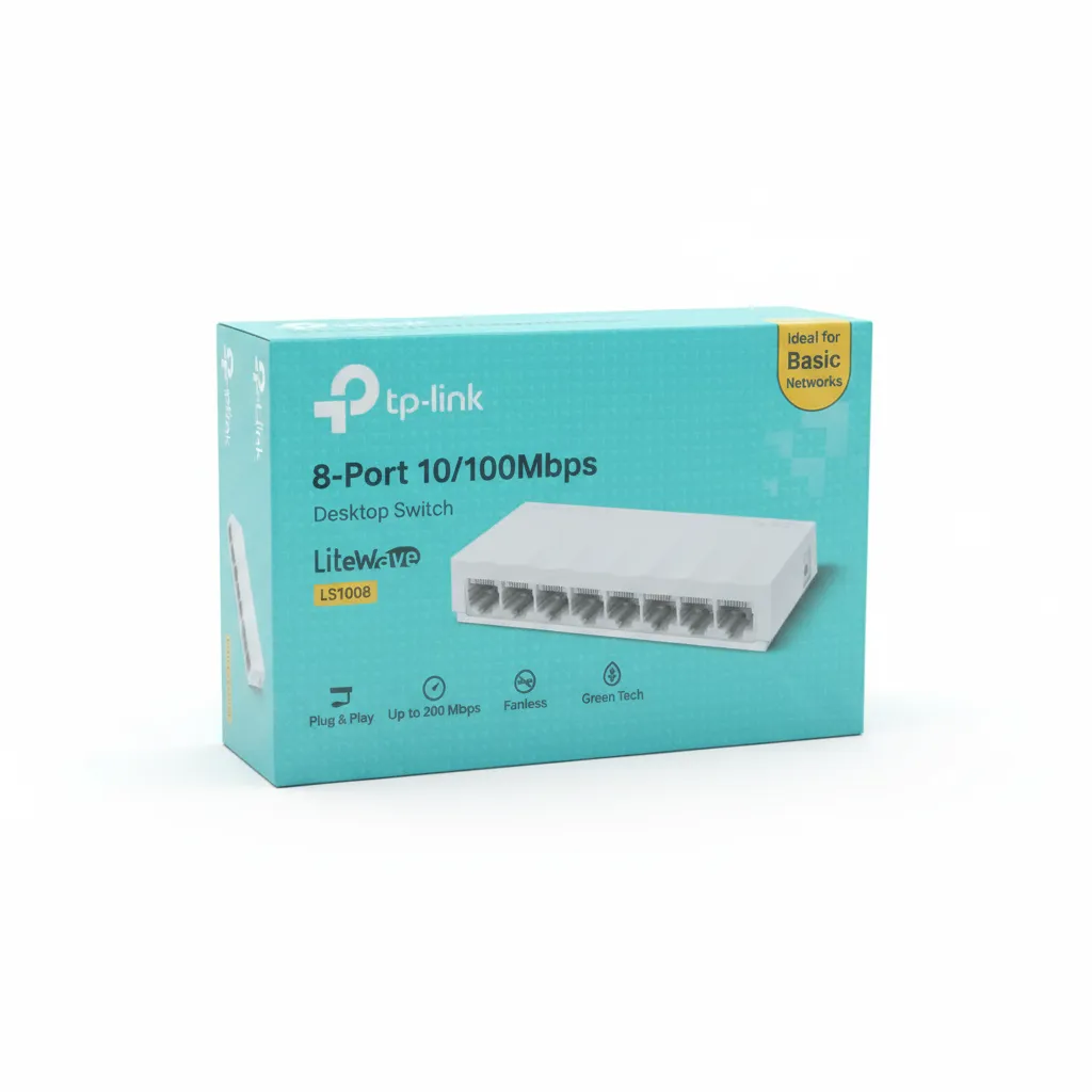 TP-Link LS1008 LiteWave 8-Port Desktop Switch.