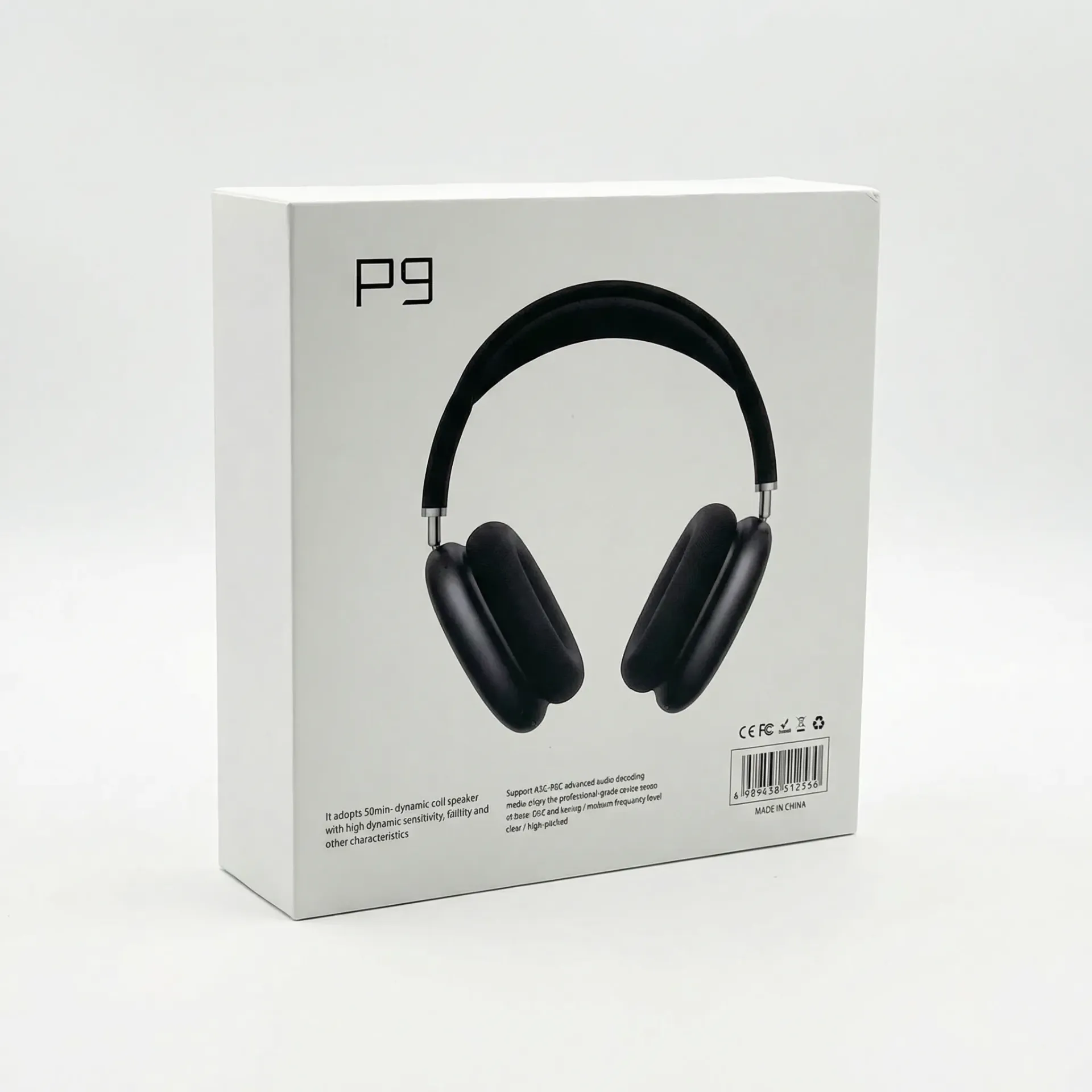 P9" Wireless Bluetooth Headphones.
