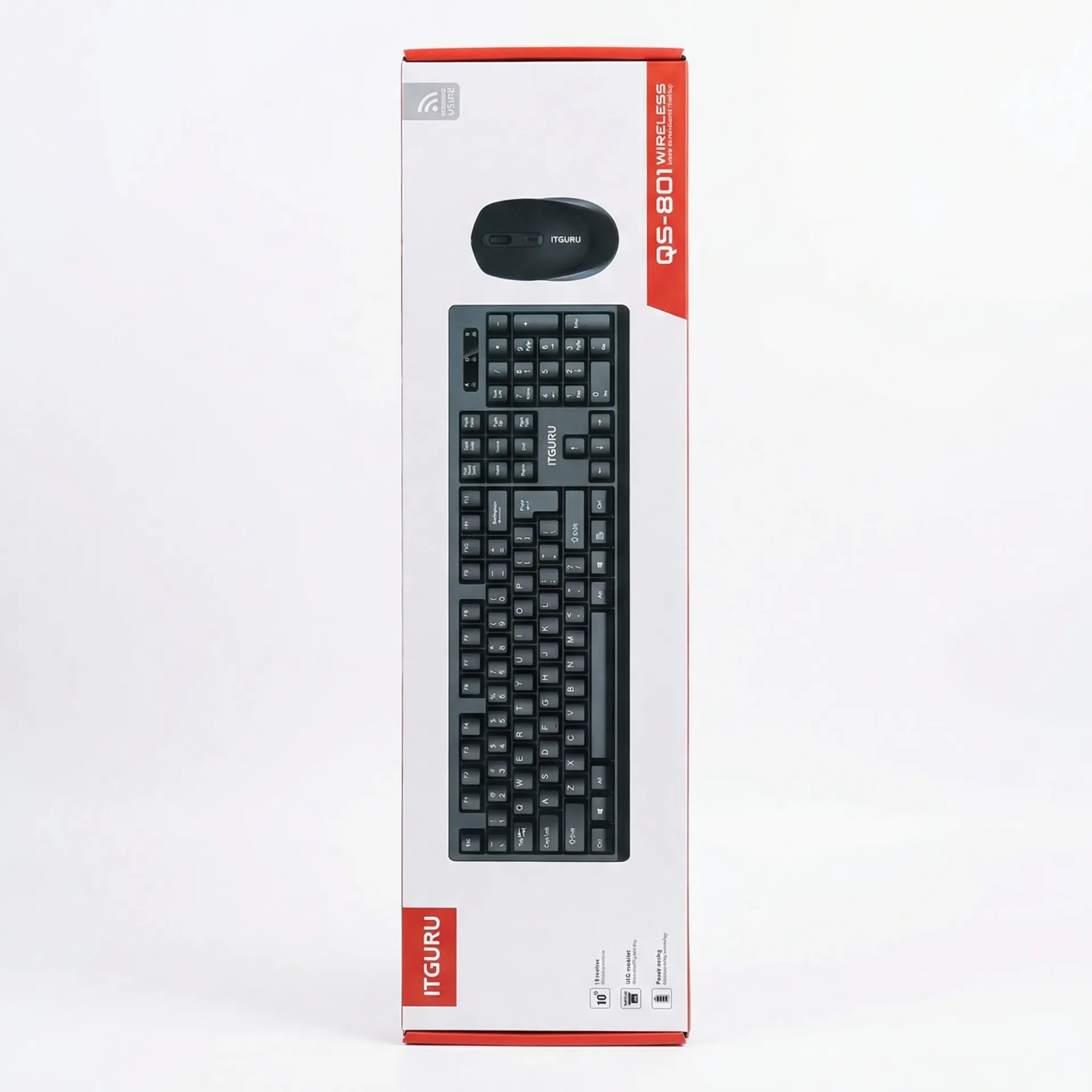 ITGURU QS-801 wireless keyboard and mouse combo.