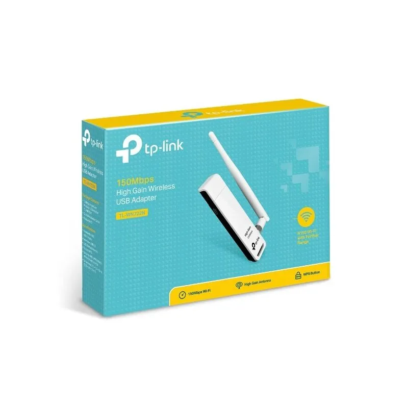 TP-Link TL-WN722N 150Mbps High Gain Wireless USB Adapter.