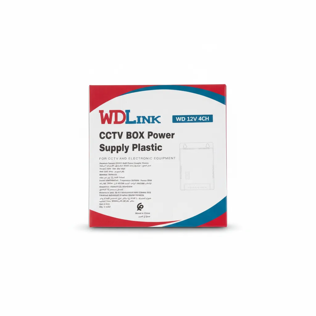 WD 12V 4CH CCTV BOX Power Supply Plastic