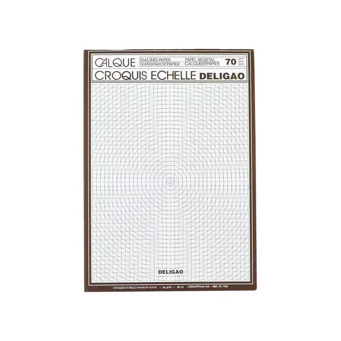 Canson Bloc calque Echelle 21x29.7 A4 90/95g 50 feuilles