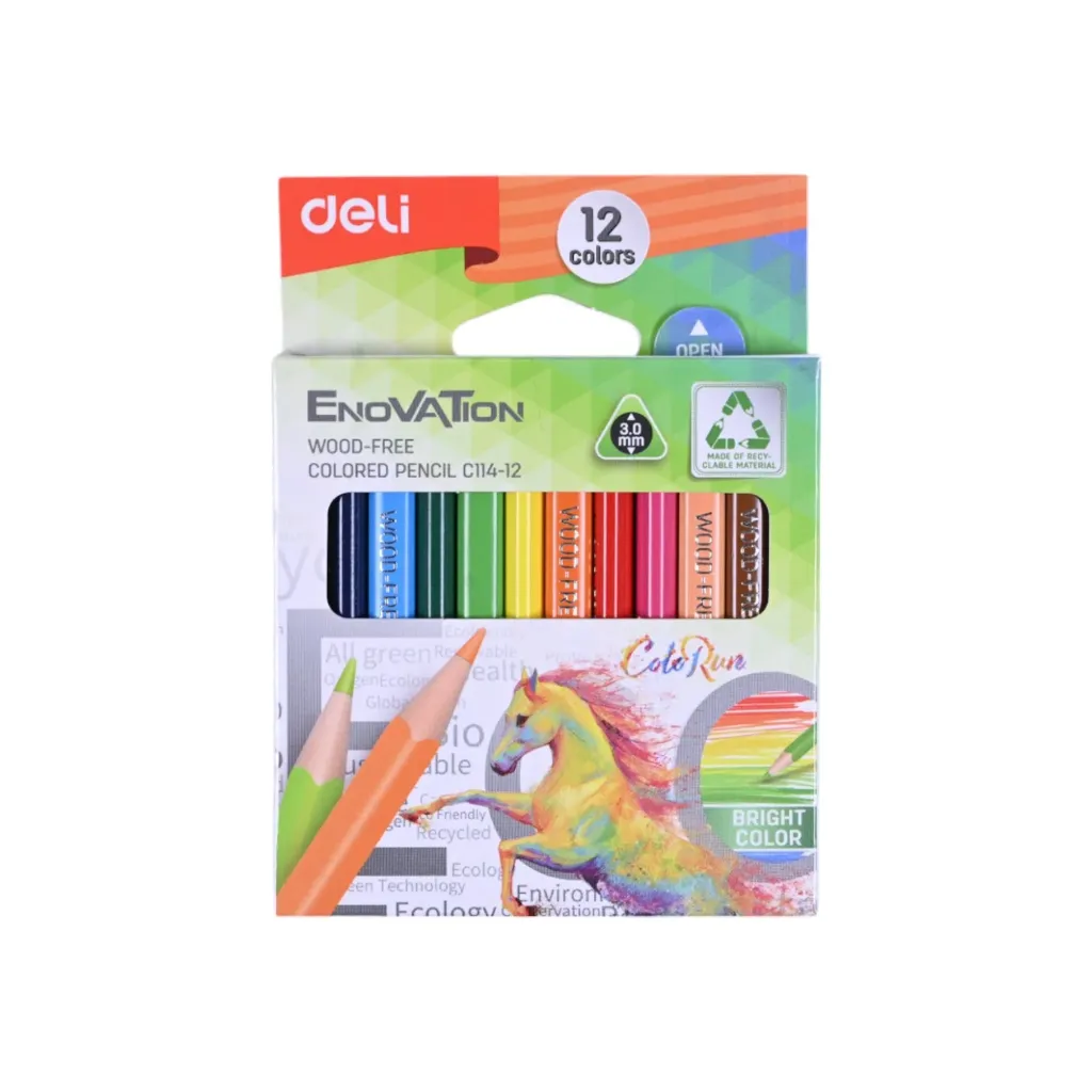 Deli Enovation Wood-Free Colored Pencils