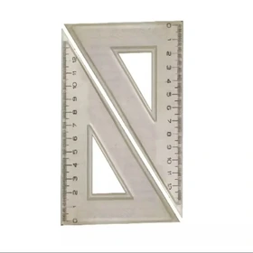 Plastic Geometry Set Squares (Équerres en plastique)